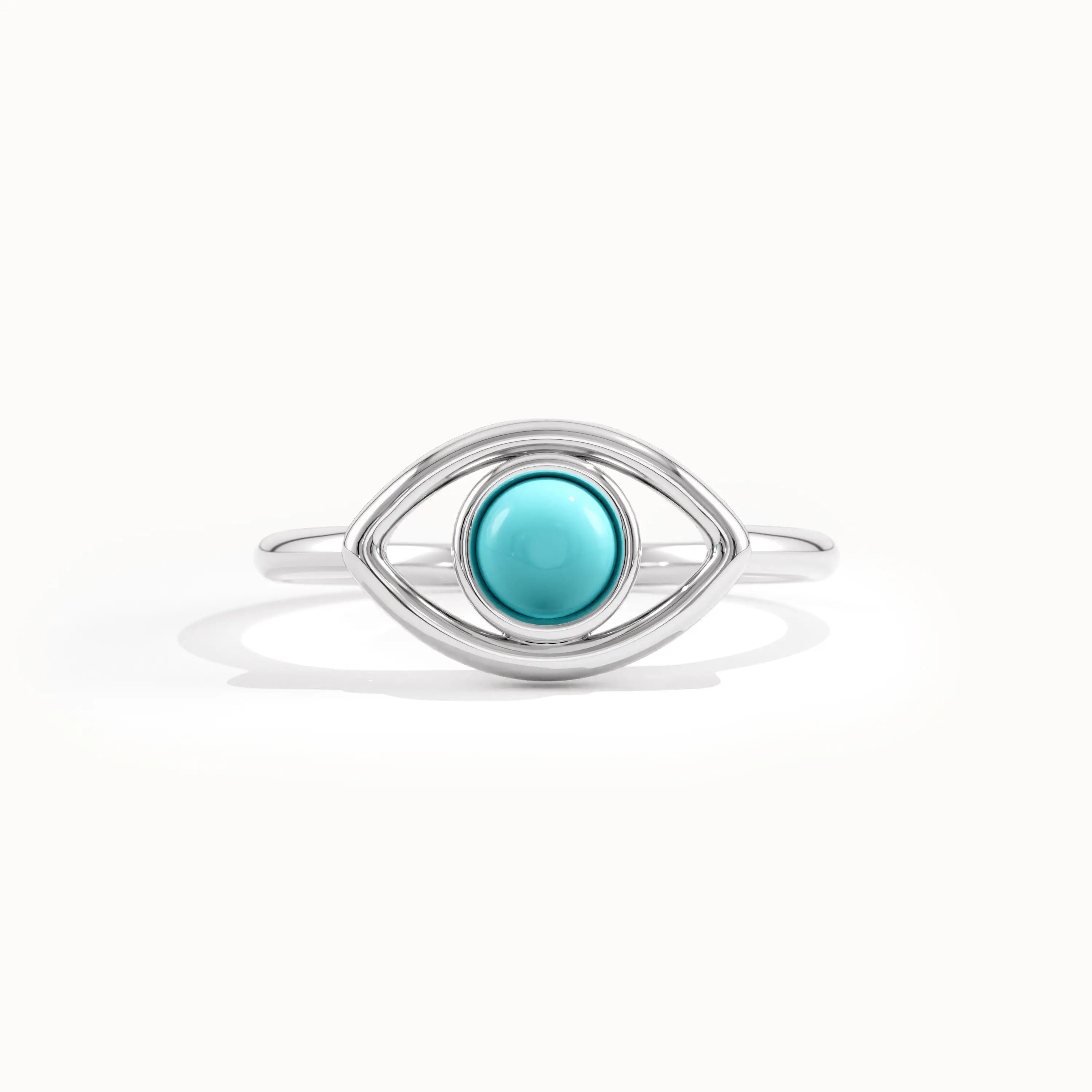 Turquoise Evil Eye Ring for Women - BRENNMORE 