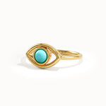 Turquoise Evil Eye Ring for Women - BRENNMORE 