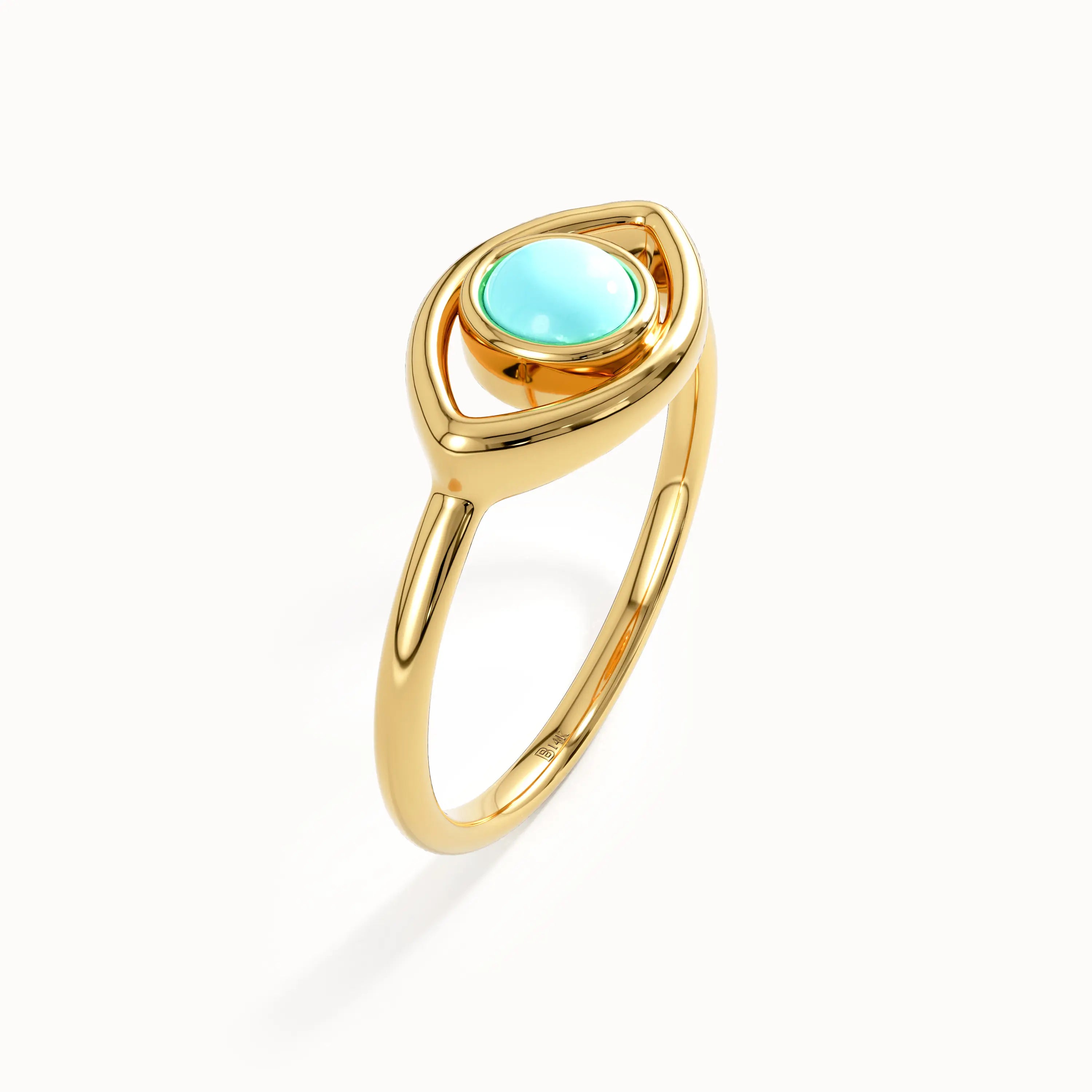 Turquoise Evil Eye Ring for Women - BRENNMORE 