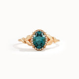 Teal Sapphire Engagement Ring - BRENNMORE