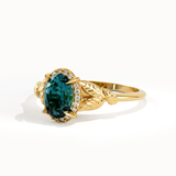 Teal Sapphire Engagement Ring - BRENNMORE