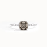 Smoky Gray Engagement Ring for Women - BRENNMORE