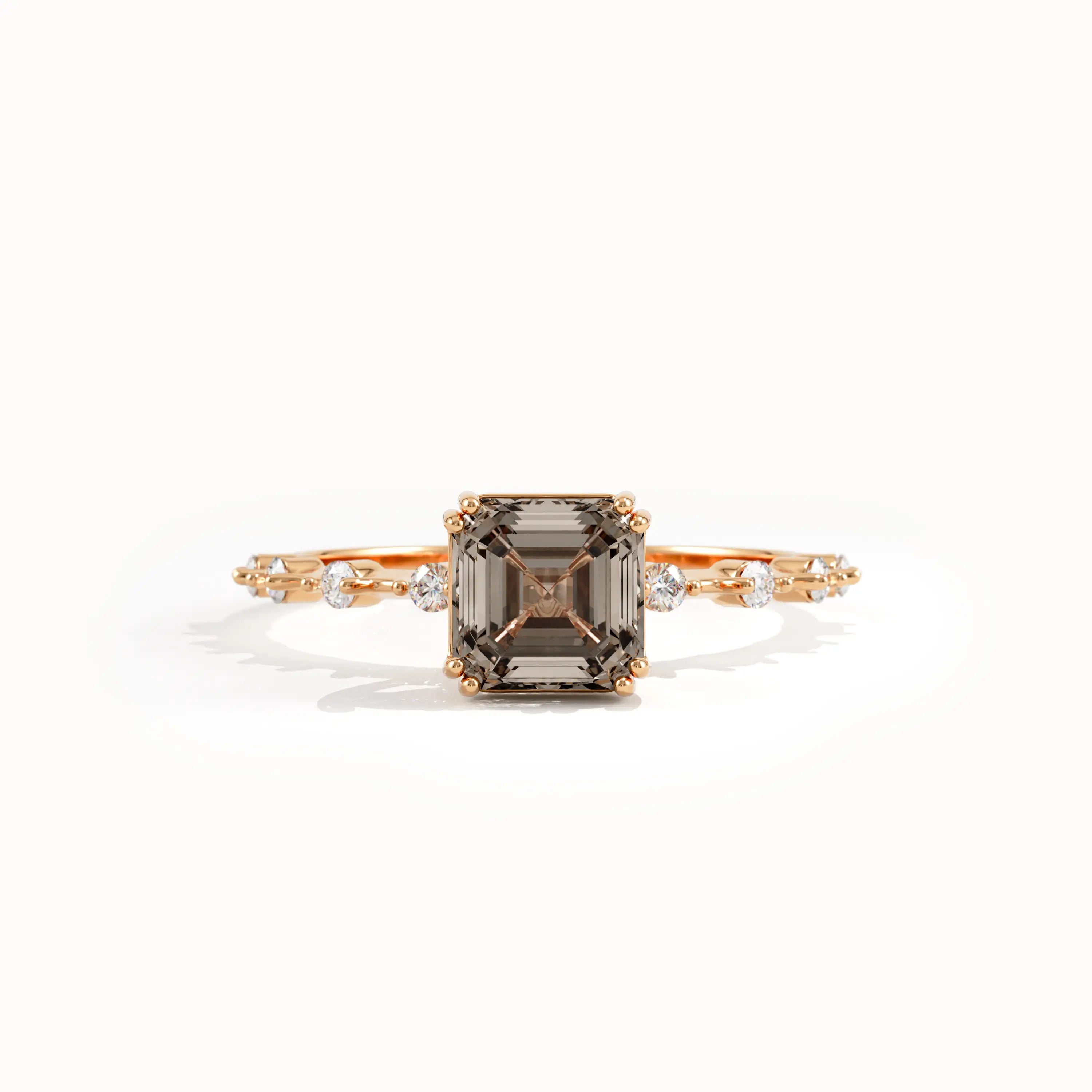 Smoky Gray Engagement Ring for Women - BRENNMORE
