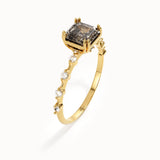 Smoky Gray Engagement Ring - BRENNMORE 