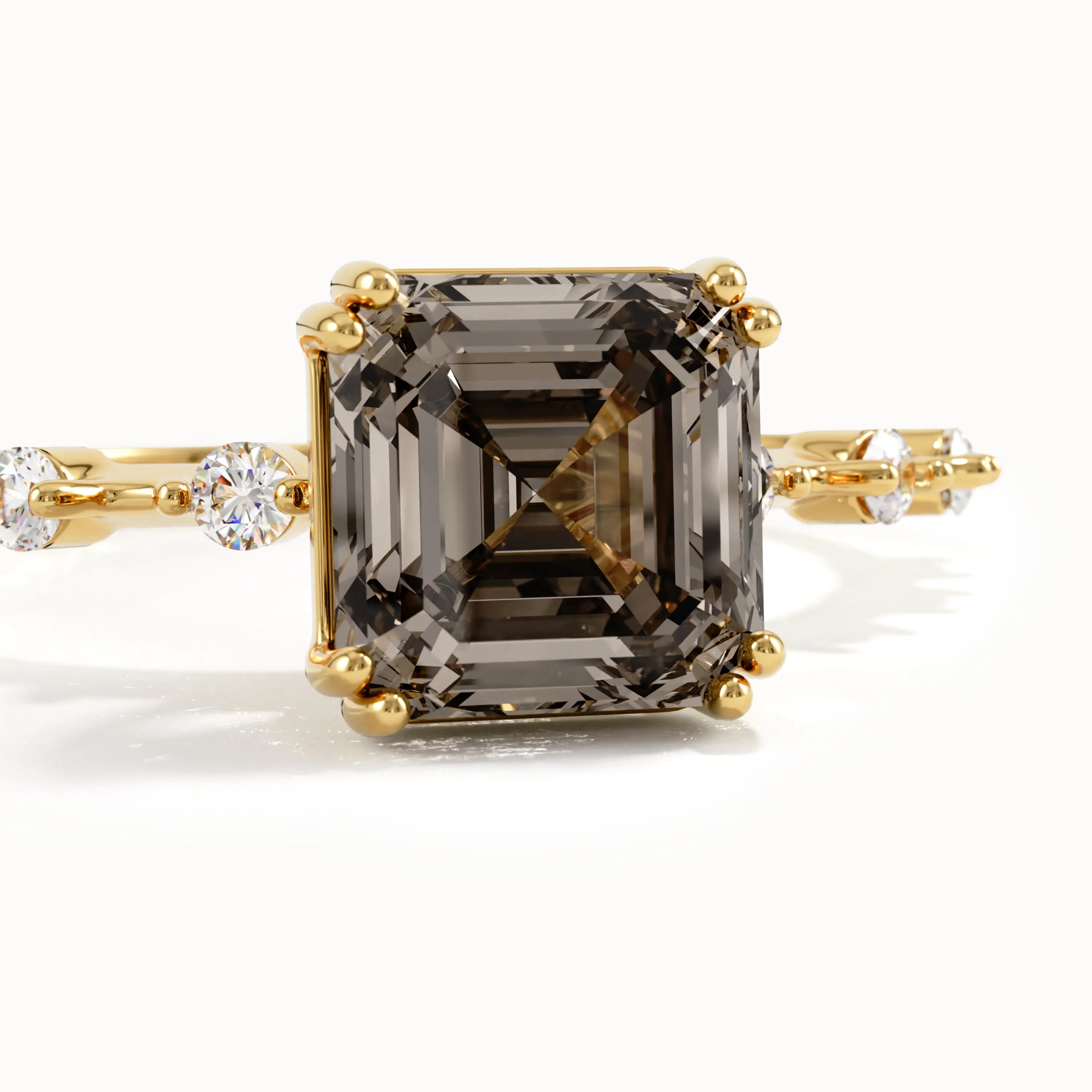 Smoky Gray Engagement Ring - BRENNMORE 