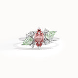 Padparadscha Sapphire Engagement Ring