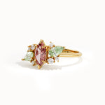 Padparadscha Sapphire Engagement Ring - BRENNMORE 