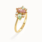 Padparadscha Sapphire Engagement Ring - BRENNMORE 