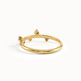 14k Solid Gold Lab Diamond Stacking Ring - BRENNMORE 