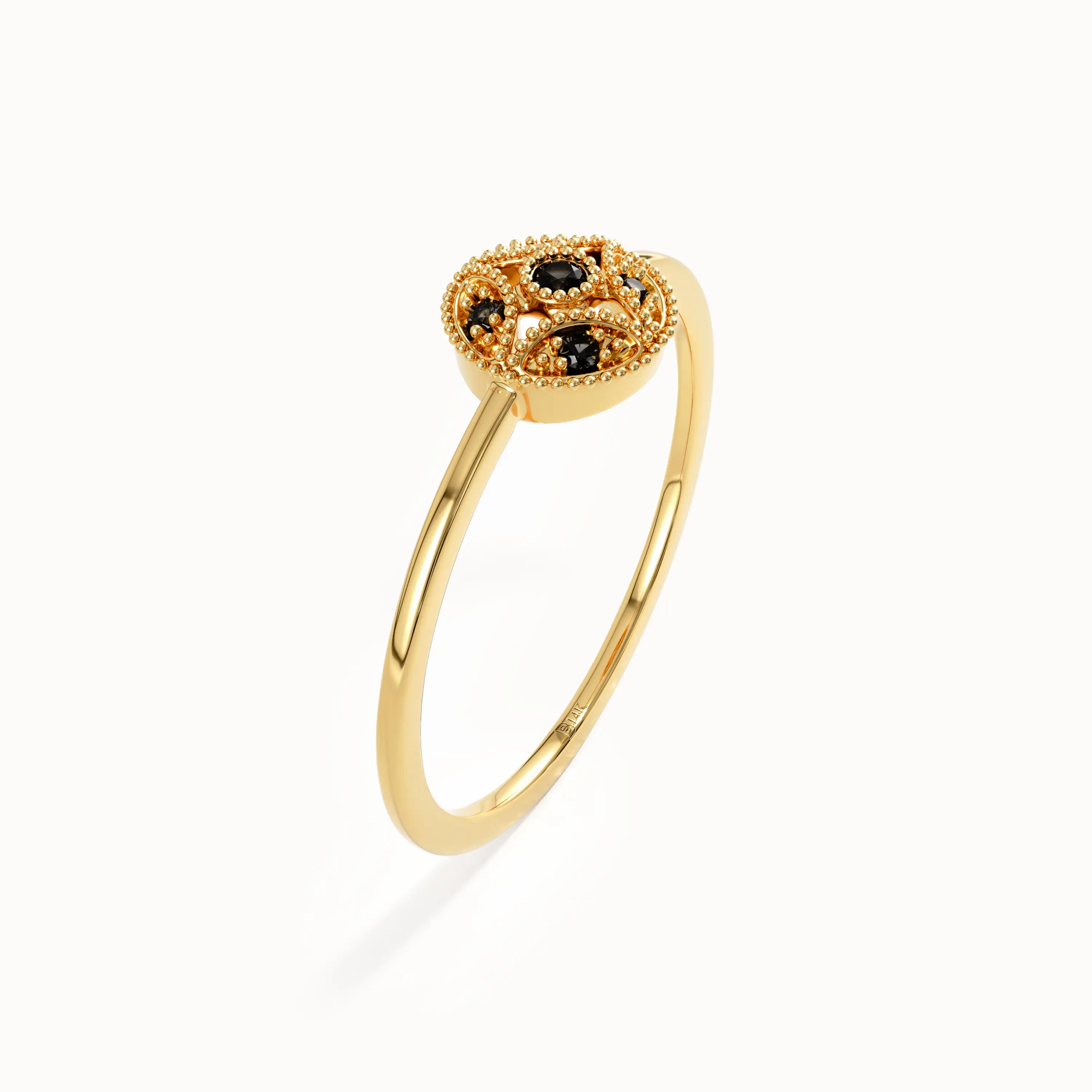 Vintage Style Pinky Ring for Women - BRENNMORE 