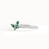 14k Solid Gold Butterfly Ring for Women