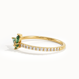 14k Solid Gold Butterfly Ring for Women - BRENNMORE