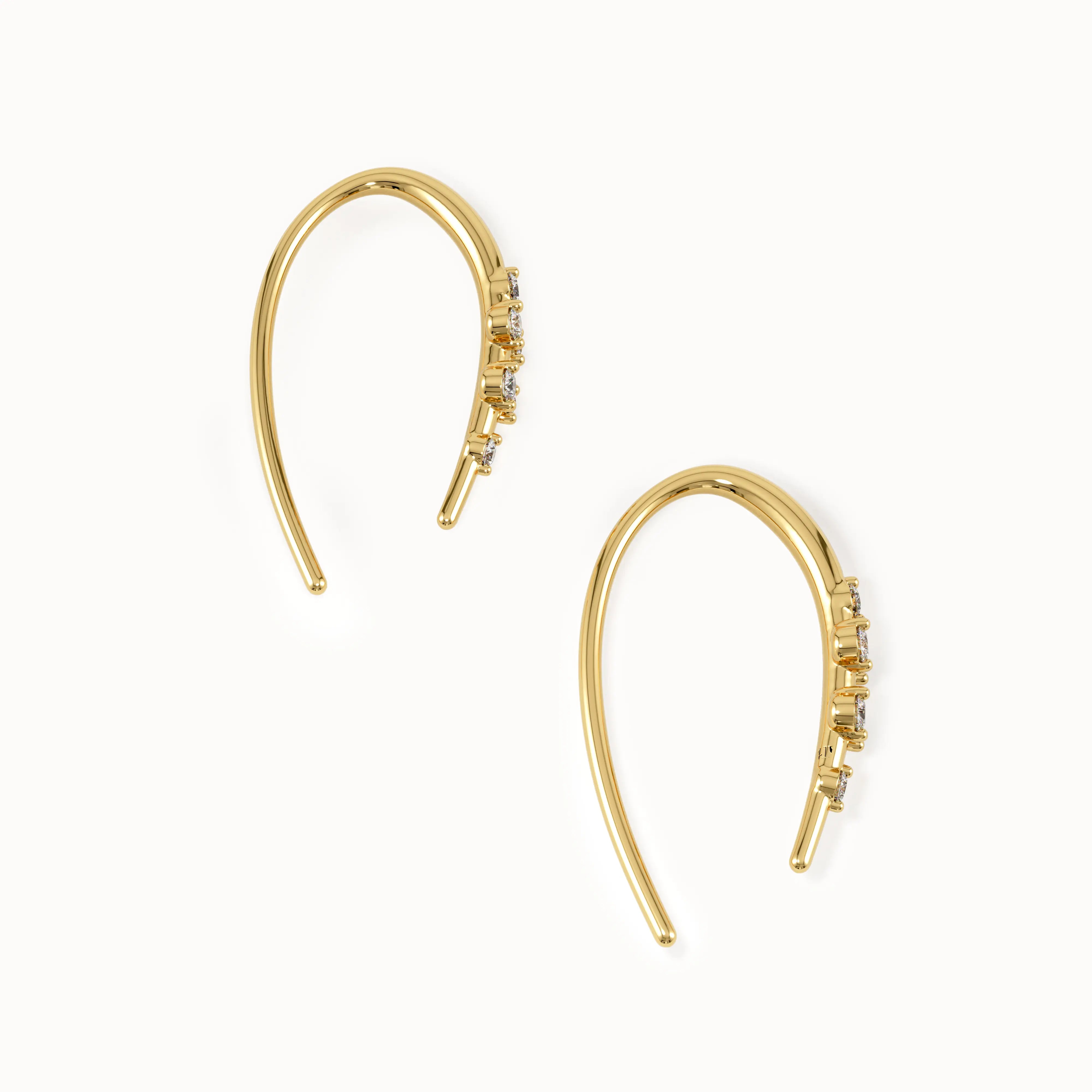 Womens Lab Diamond Threader Earrings - BRENNMORE