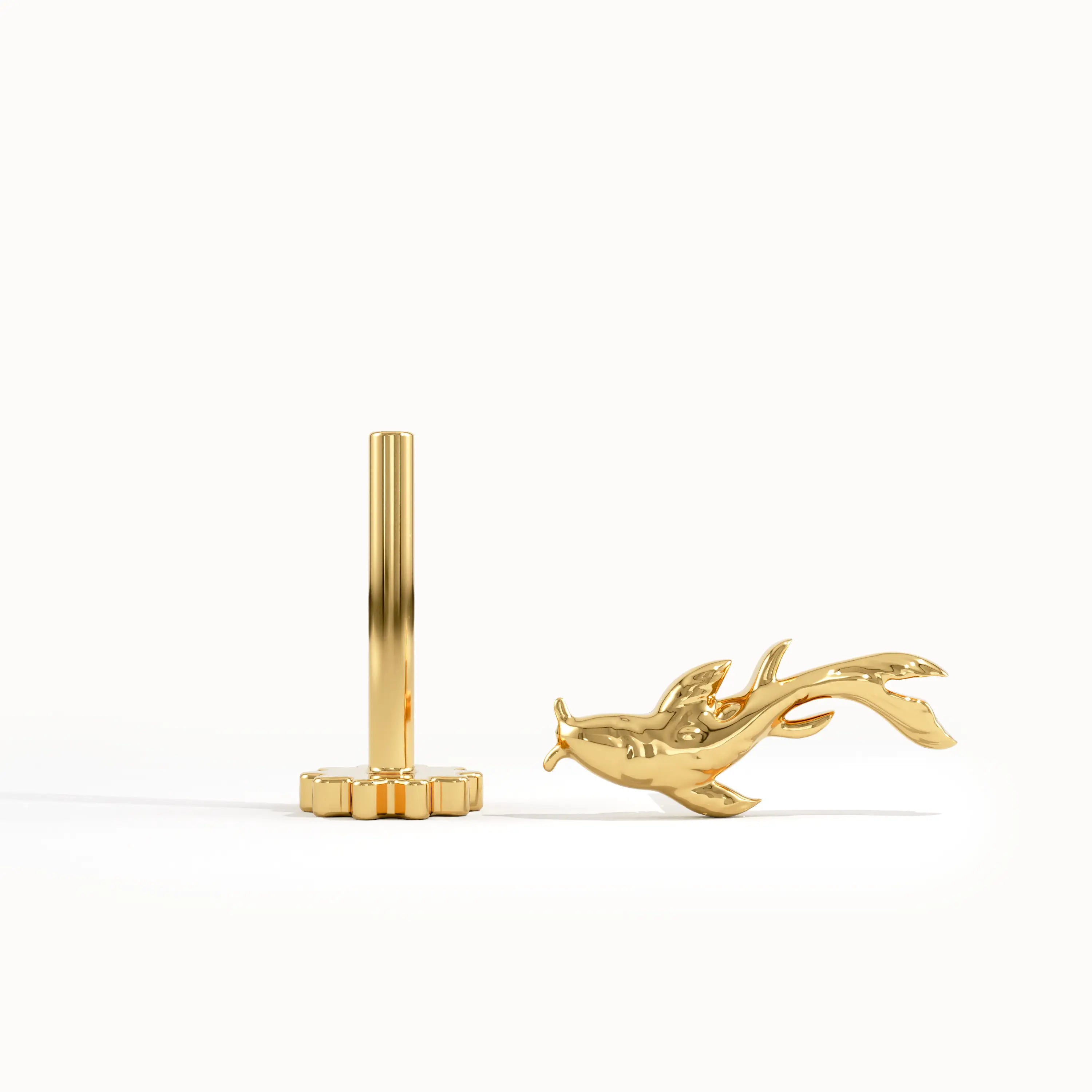 Koi Fish Piercing for Women in Gold - BRENNMORE 