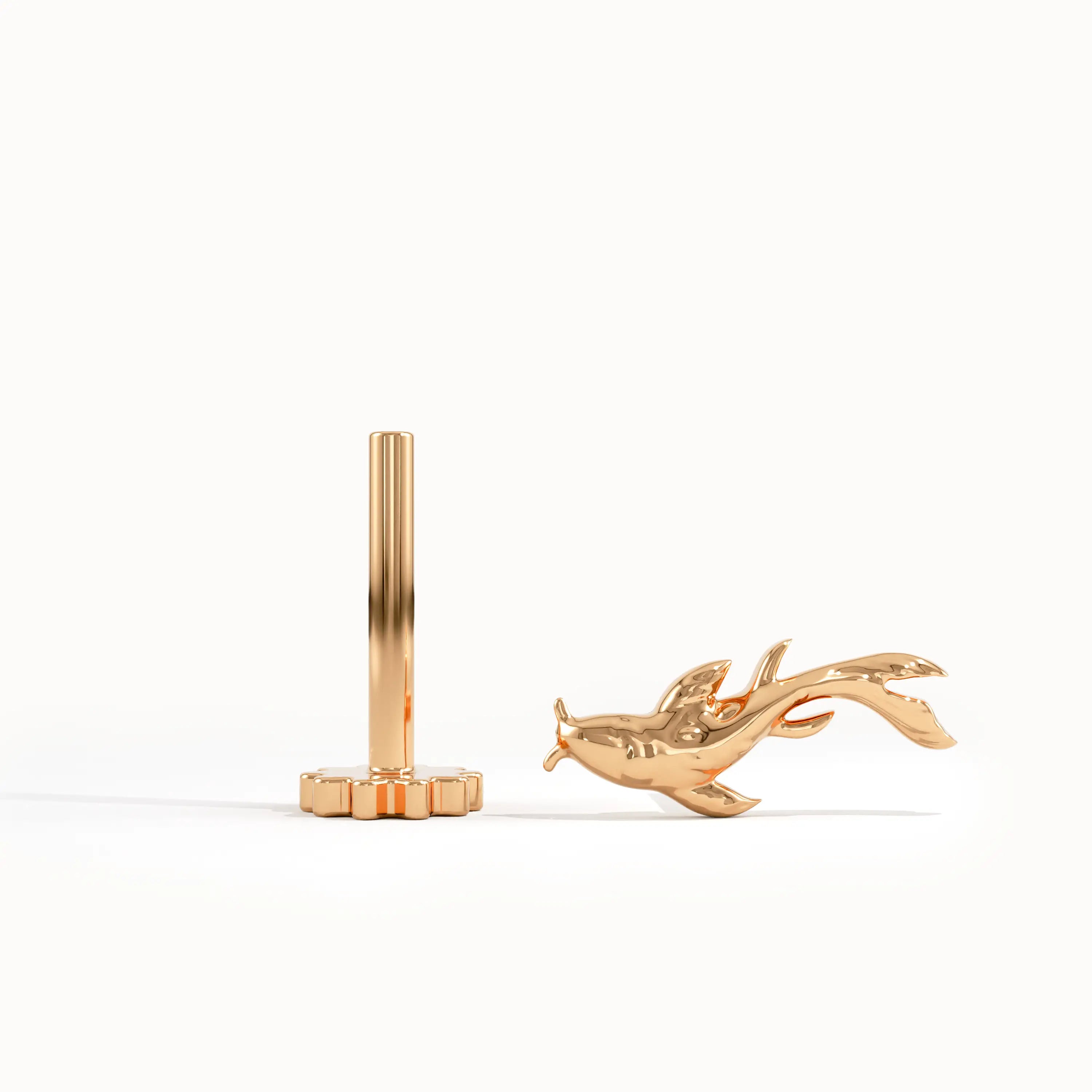 Koi Fish Piercing for Women in Gold - BRENNMORE 