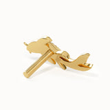 Koi Fish Piercing in Gold - BRENNMORE