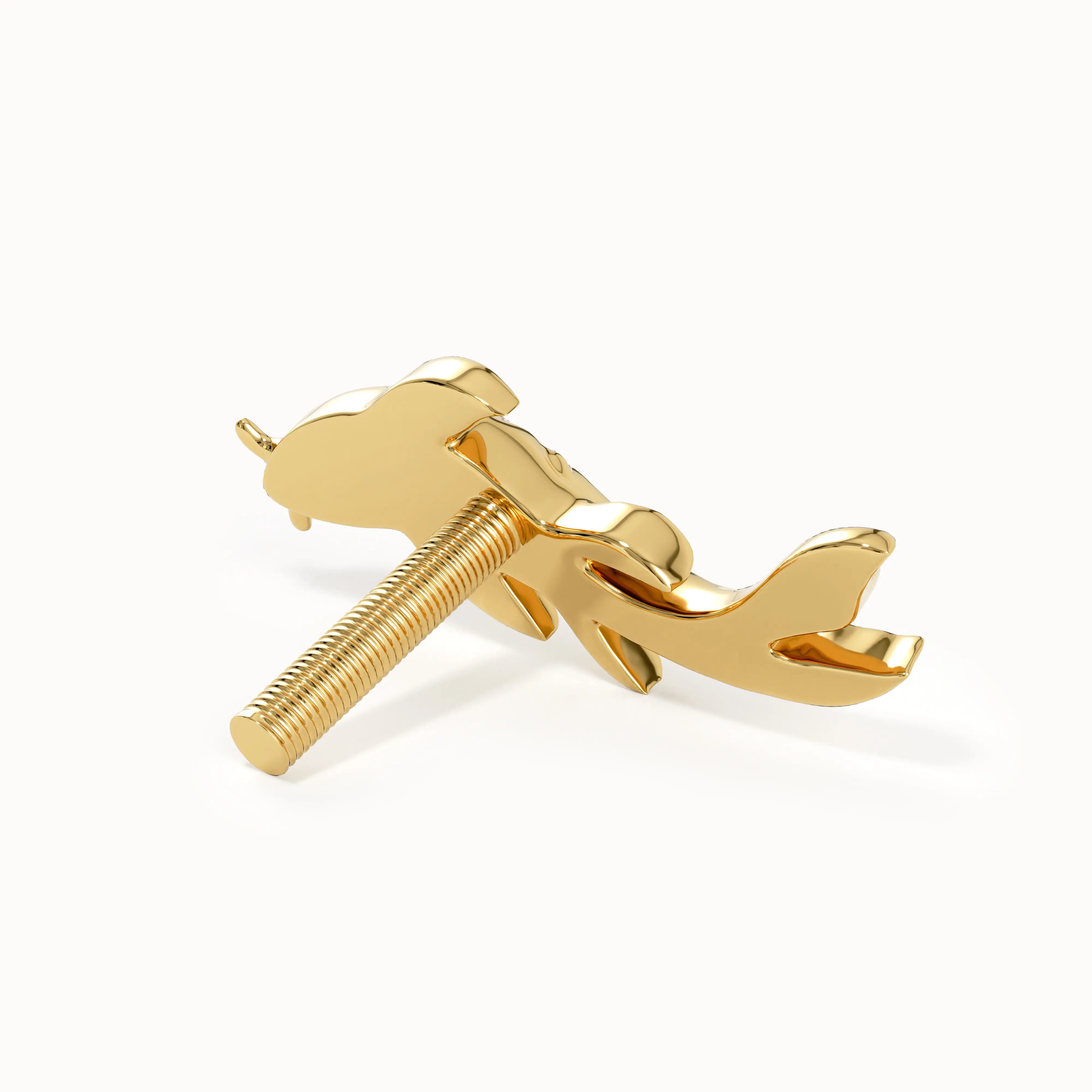 Koi Fish Piercing in Gold - BRENNMORE