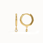 Bezel Lab Diamond Dangle Earrings - BRENNMORE 