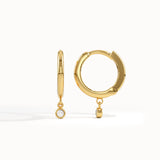 Bezel Lab Diamond Dangle Earrings - view 6