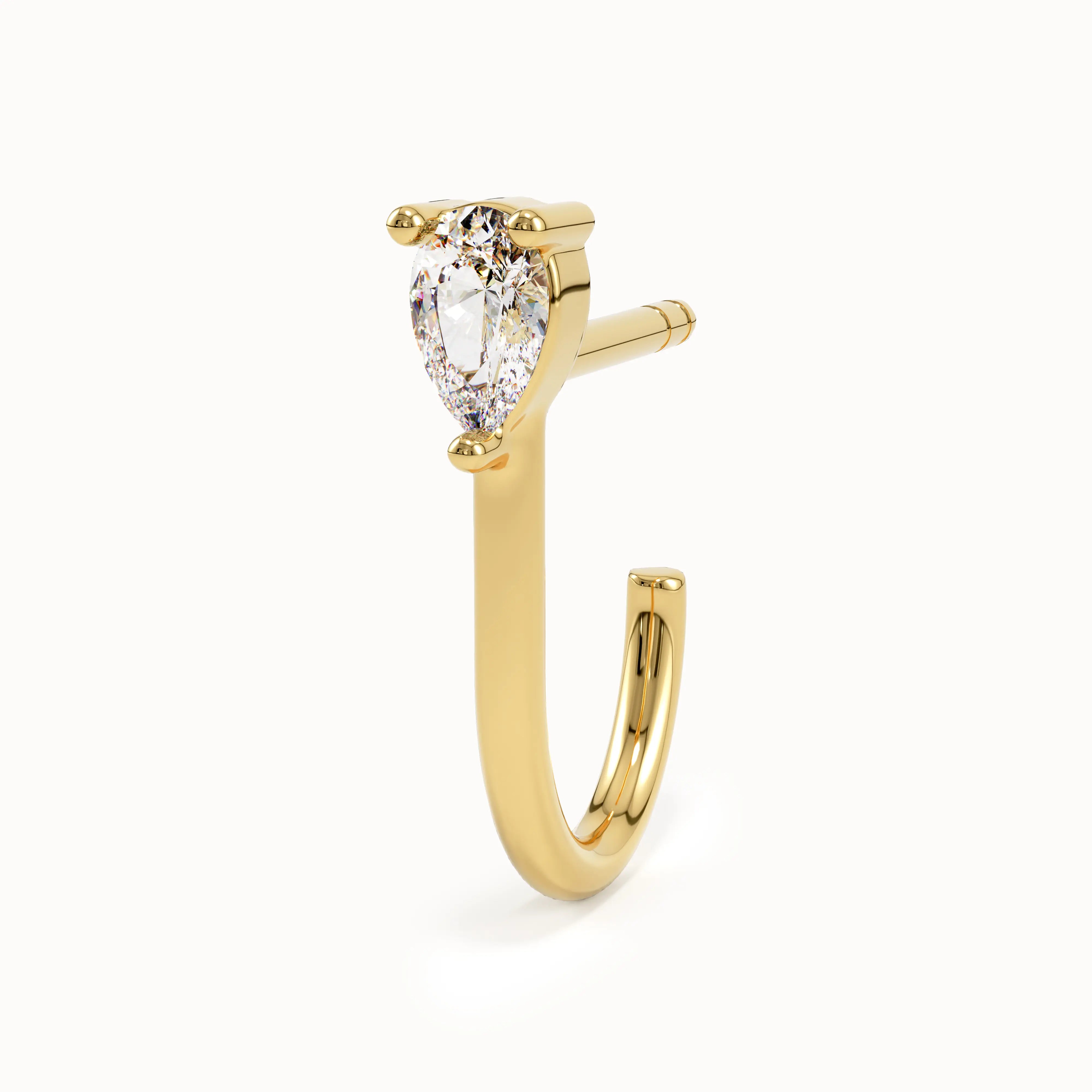 Unique Design Studs in Gold - BRENNMORE