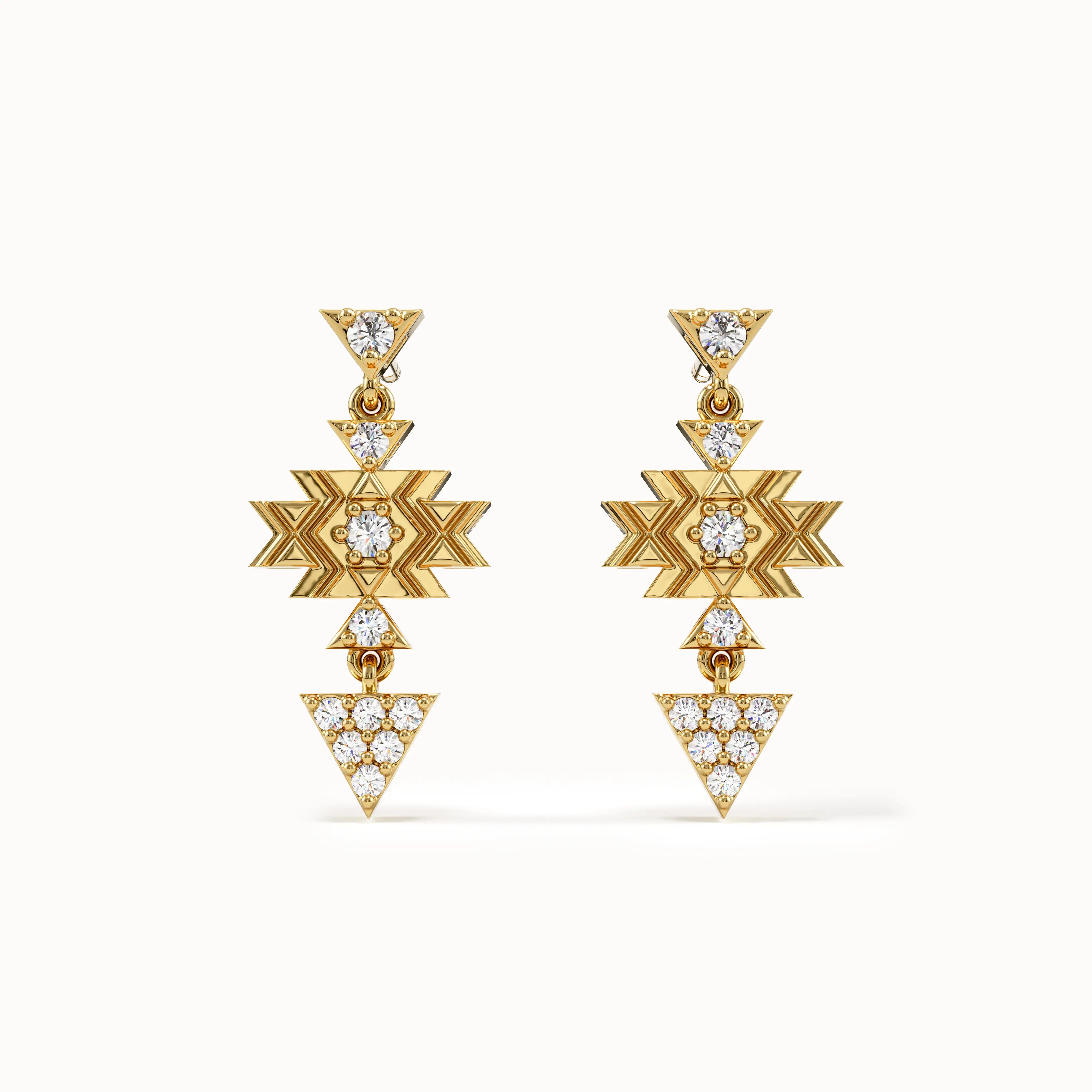 Dangling Motif Studs - BRENNMORE 