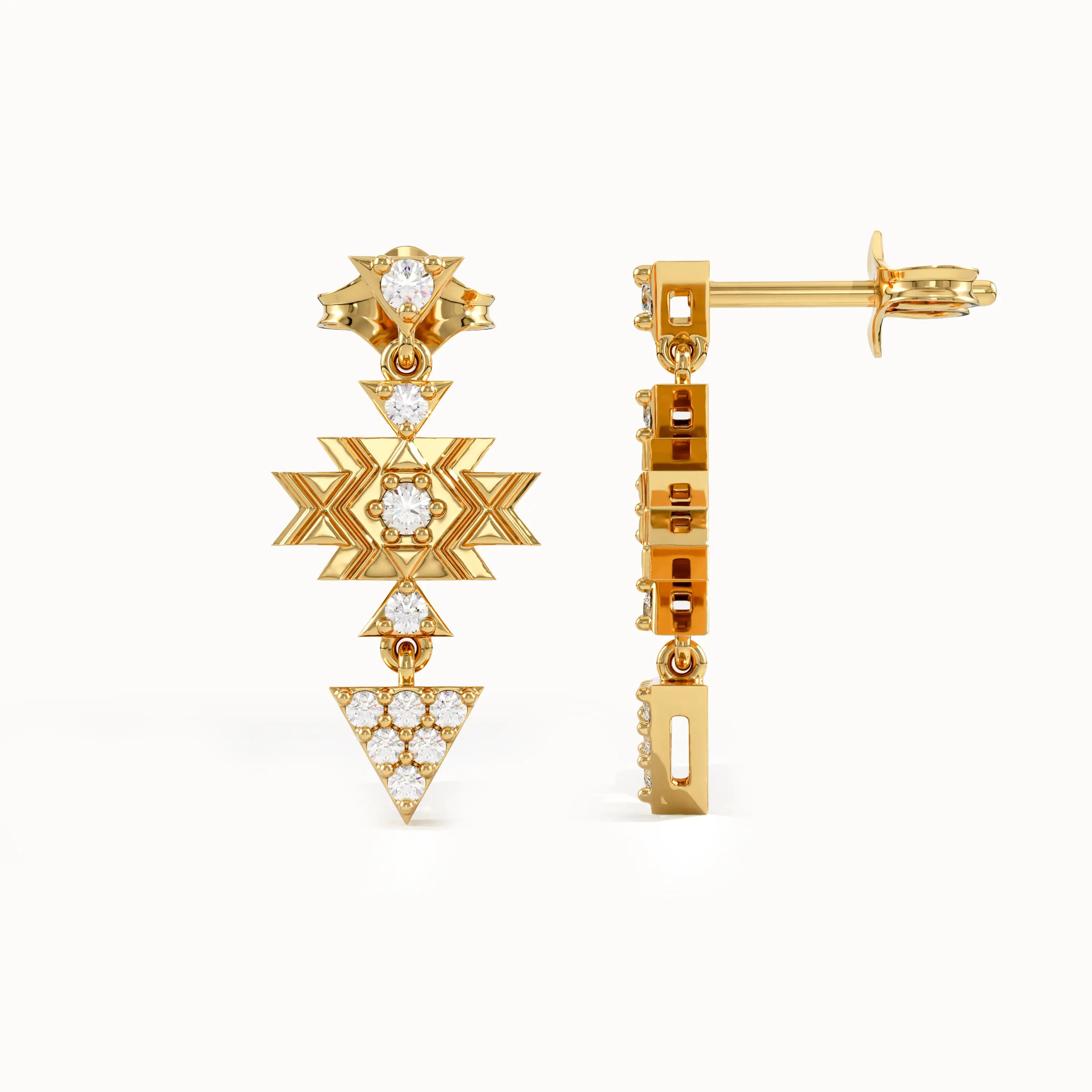 Dangling Motif Studs - BRENNMORE 