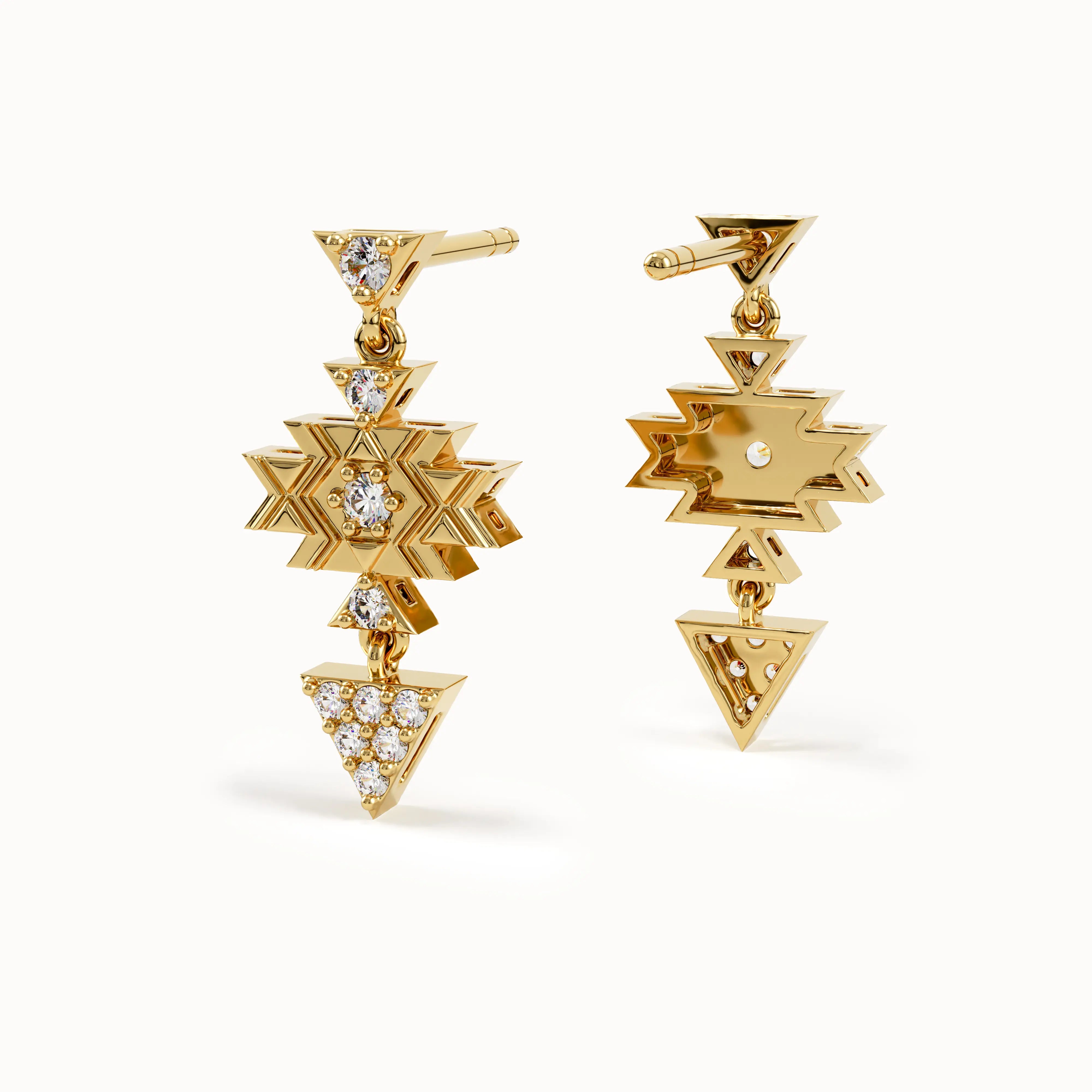 Dangling Motif Studs - BRENNMORE 