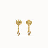 Arrow Studs in Gold