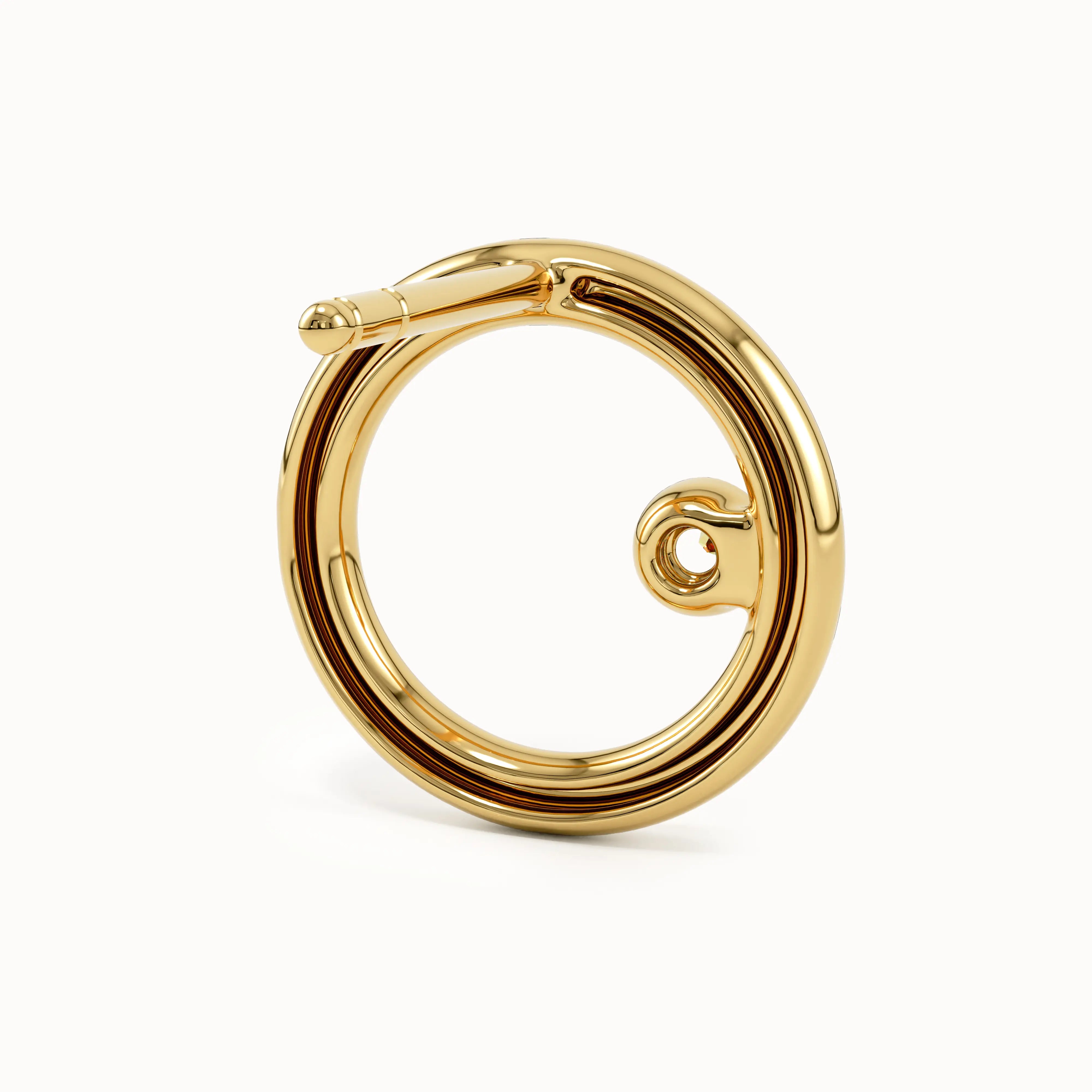 Round Karma Studs in Gold - BRENNMORE