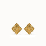 Vintage Clover Studs in Gold