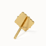 Vintage Clover Studs in Gold
