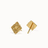 Vintage Clover Studs in Gold