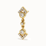 Dangling Arrow Studs in Gold