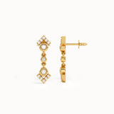 Dangling Arrow Studs in Gold - BRENNMORE 