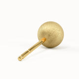 Brushed Ball Stud Earrings