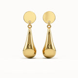 Teardrop Dangling Stud Earrings
