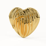 Chunky Heart Stud Earrings