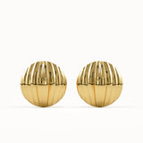 Chunky Textured Circle Earrings