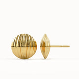 Chunky Textured Circle Earrings