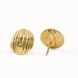 Chunky Textured Circle Earrings