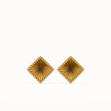 Textured Square Stud Earrings