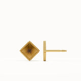Textured Square Stud Earrings