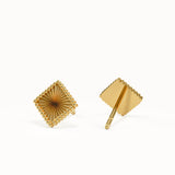 Textured Square Stud Earrings