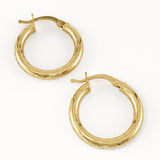 Twisted Rope Hoop Earrings