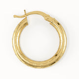 Twisted Rope Hoop Earrings