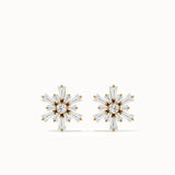 Lab Diamond Flower Studs brennmore