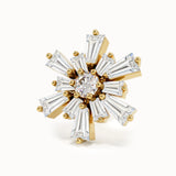 Lab Diamond Flower Studs brennmore