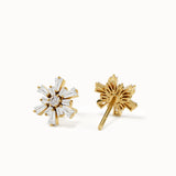 Lab Diamond Flower Studs brennmore