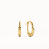 Twisted U Shape Hoop Earrings
