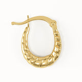 Twisted U Shape Hoop Earrings